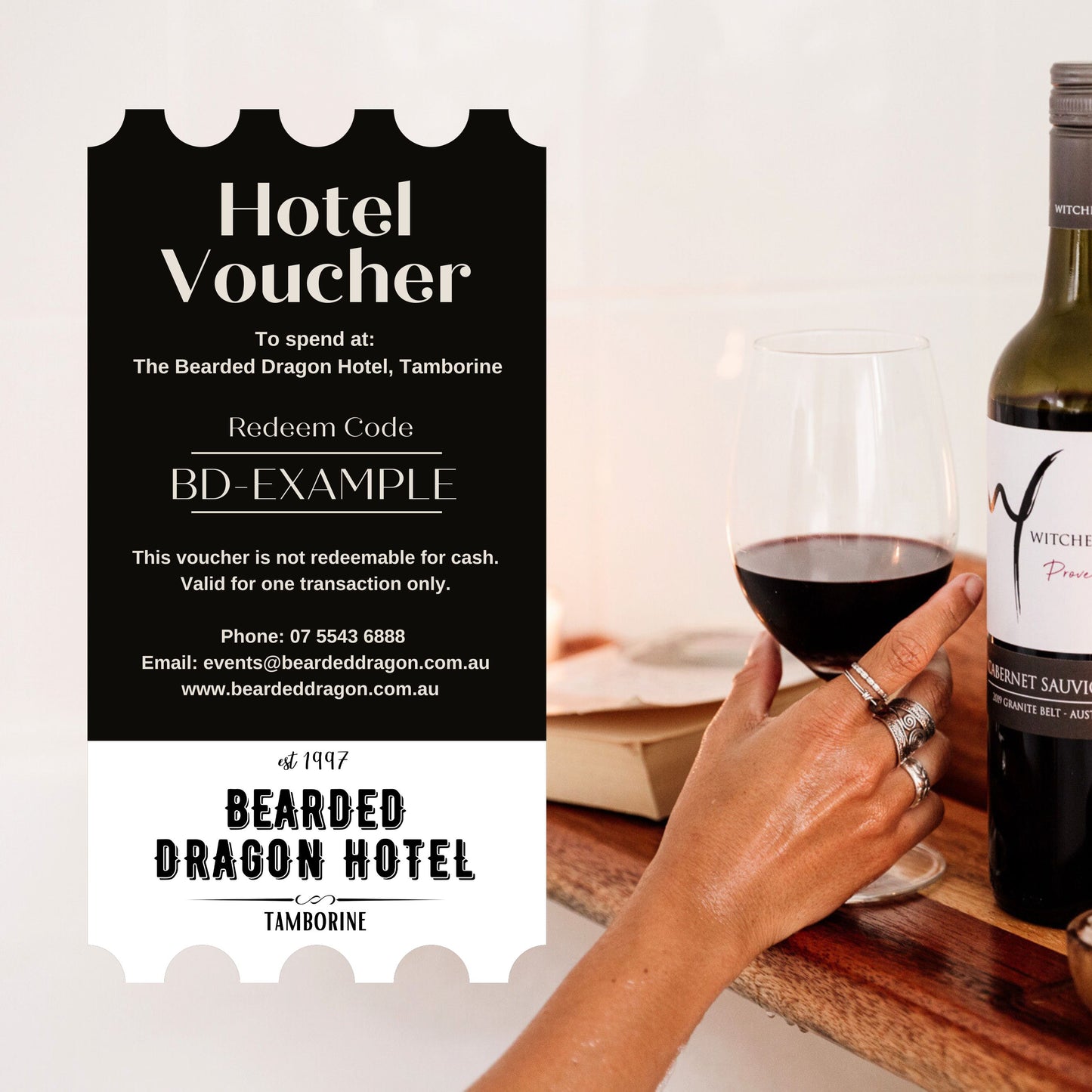 Bearded Dragon Hotel Accommodation Digital Gift Card