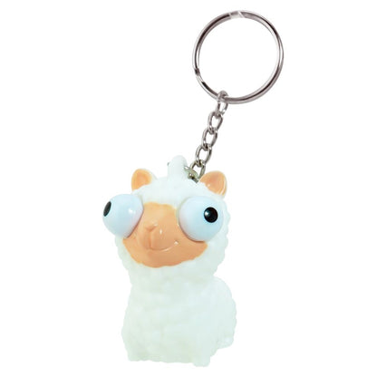 Popeyed Llama Key Chain