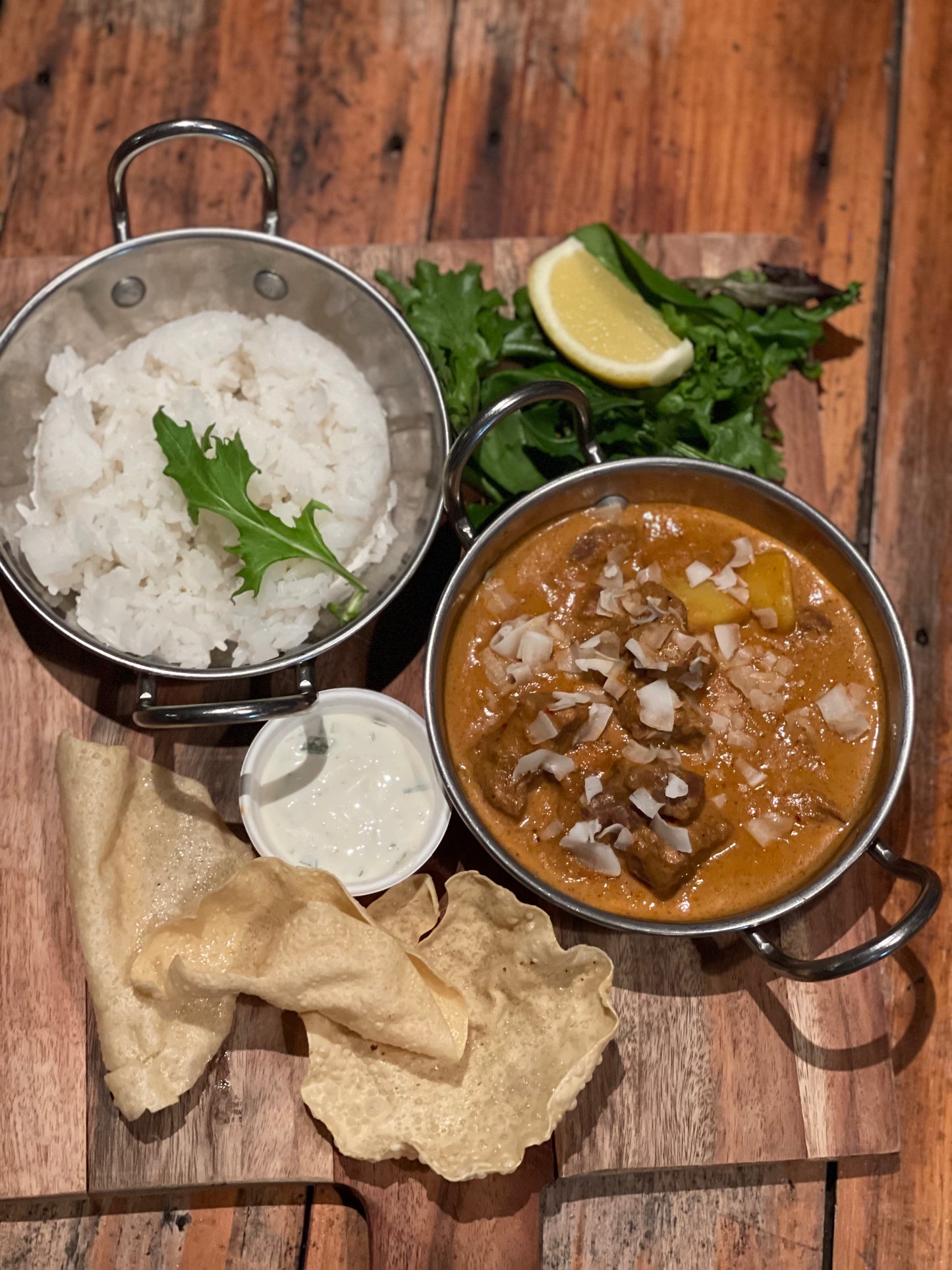 Curry Of The Day - Butter Chicken or Massaman Beef