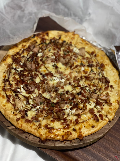 Turkey, Bacon & 3 Cheese Pizza