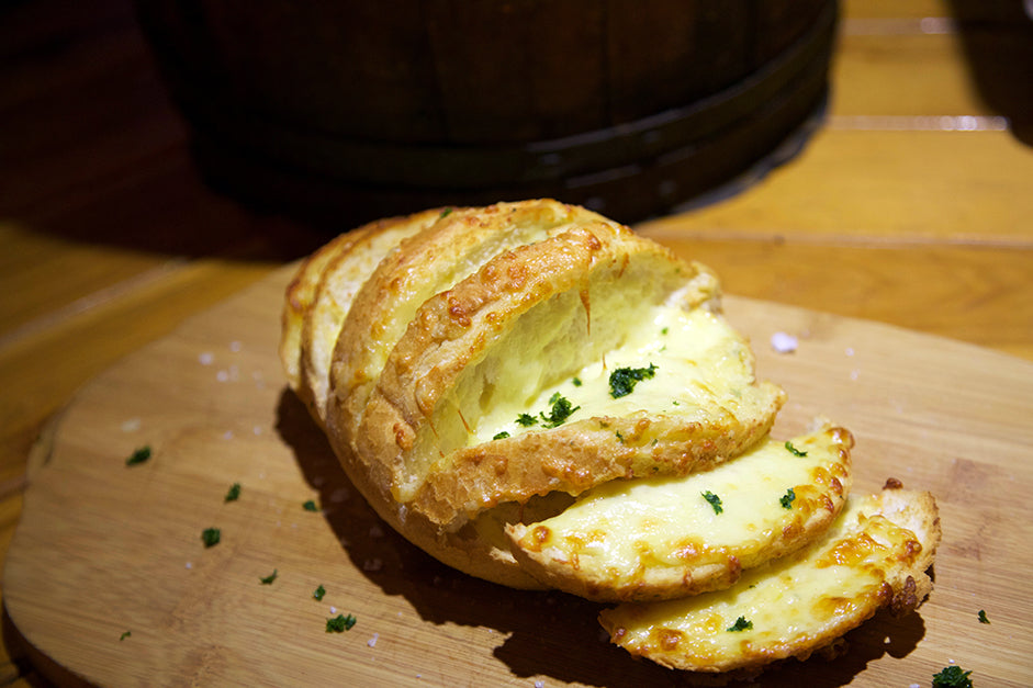 Cheesy Garlic Buttered Cob Loaf