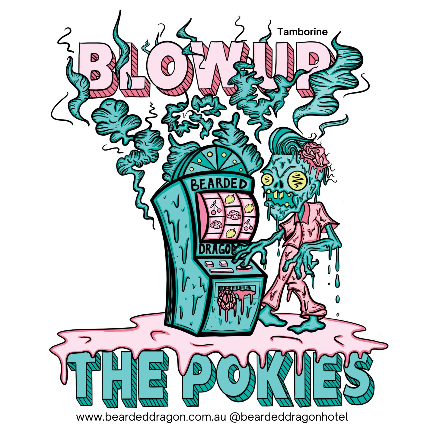Blow Up The Pokies - Stickers